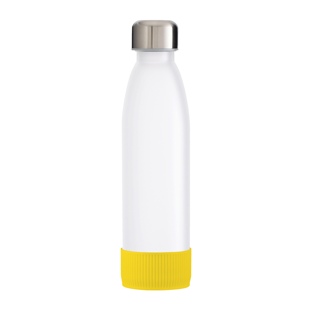 Fles RETUMBLER-myTOULON GLASS - geel, zilver, wit