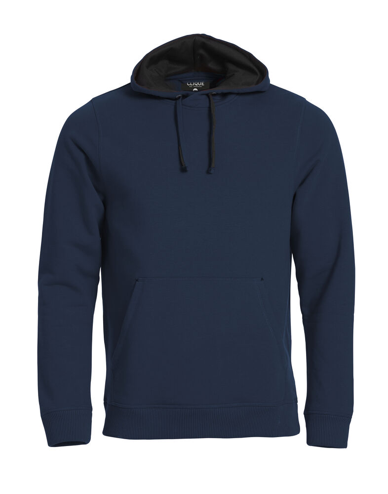 Clique - Classic Hoody Blauw-melange M - Dark Navy