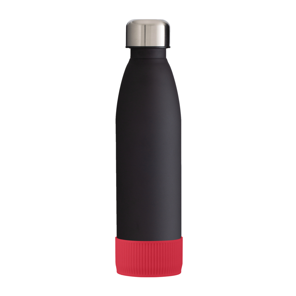 Fles RETUMBLER-myTOULON GLASS - rood, zwart