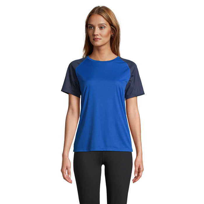 VORTEX WOMEN - VORTEX WOMEN RAGLAN T-SHIRT - French Navy/Royal Blue