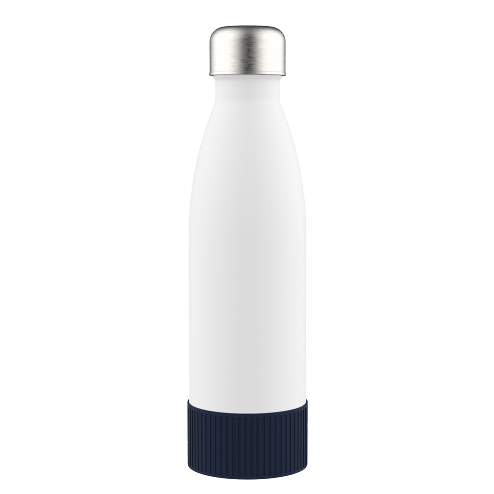 Fles RETUMBLER-myTOULON GLASS - zilver, wit, navy